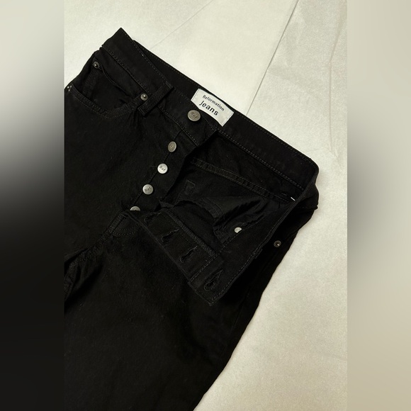 Reformation Faded Black Wash Destroyed Jeans Denim Skinny🌻 - Picture 5 of 10